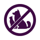 Pets are not allowed